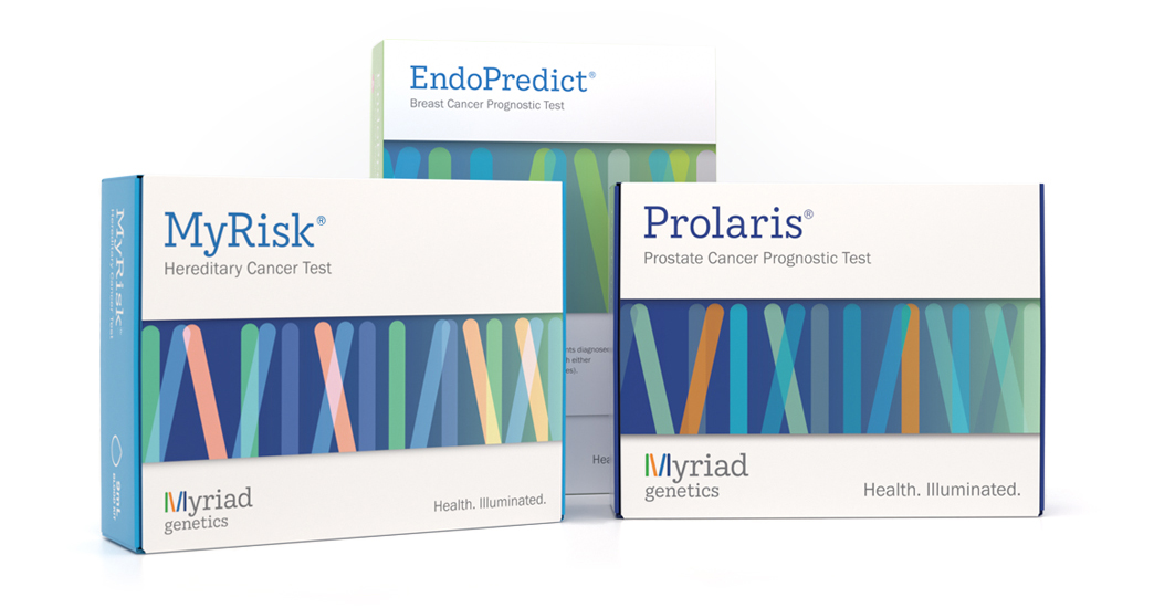 Genetic test kits from Myriad supporting prevention and progression management: MyRisk®, EndoPredict®, and Prolaris®